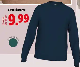 Lidl Sweat homme offre