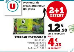 Hyper U U Terreau horticole offre