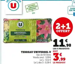 Hyper U U Terreau universel offre