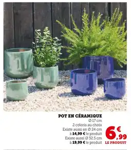 Hyper U Pot en céramique offre