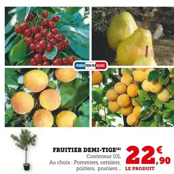 Hyper U Fruitier demi-tige offre