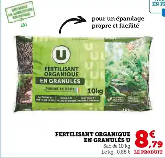 Hyper U U Fertilisant organique en granulés offre