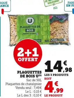 Hyper U U Plaquettes de bois offre