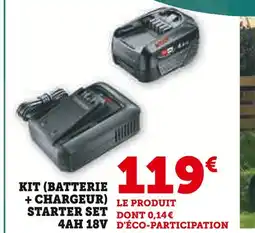 Hyper U Kit (batterie + chargeur) starter set offre