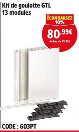 Screwfix Kit de goulotte GTL offre