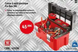 Screwfix Caisse à outil plastique pro box 36l offre