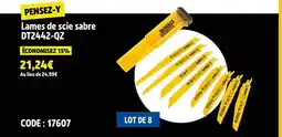 Screwfix DEWALT Lames de scie sabre dt2442-qz offre