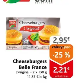 Colruyt BELLE FRANCE Cheeseburgers L'original offre