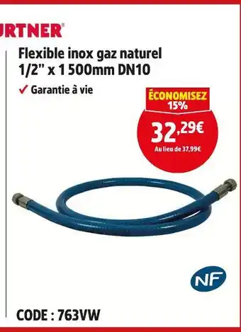 Screwfix Flexible inox gaz naturel offre