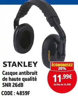 Screwfix STANLEY Casque antibruit de haute qualité offre