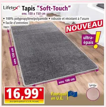 Norma LIFETEX Tapis Soft-Touch offre