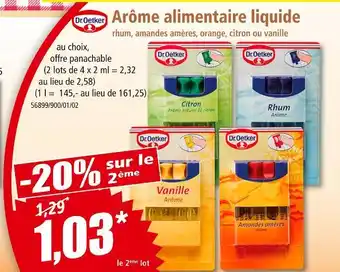 Norma Dr. Oetker Arôme alimentaire liquide offre