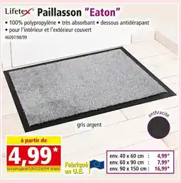 Norma LIFETEX Paillasson Eaton offre