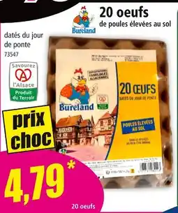 Norma BURELAND 20 oeufs de poules élevées au sol offre