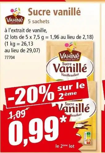 Norma VAHINÉ Sucre vanillé 5 sachets offre