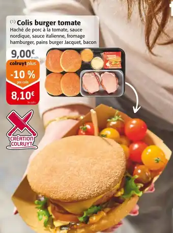 Colruyt JACQUET Colis burger tomate offre