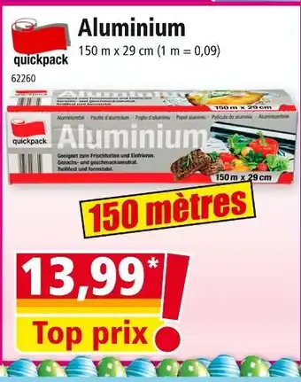 Norma QUICKPACK Aluminium offre