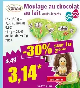 Norma ROHAN Moulage au chocolat au lait oeufs décorés offre