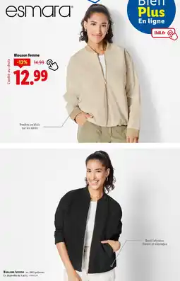 Lidl Blouson femme offre