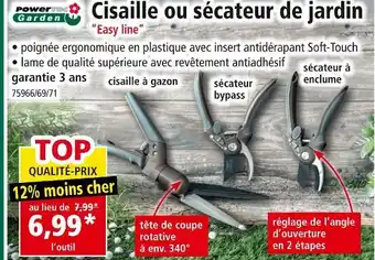 Norma Cisaille ou sécateur de jardin easy line offre