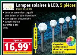 Norma I-GLOW Lampes solaires à led, 5 pièces offre