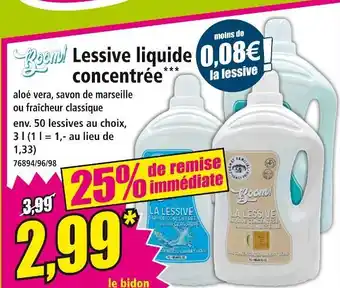 Norma BOOM Lessive liquide concentrée offre