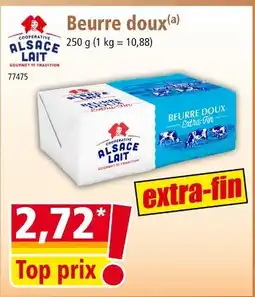 Norma COOPERATIVE ALSACE LAIT Beurre doux extra-fin offre