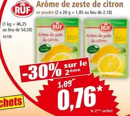 Norma RUF Arôme de zeste de citron en poudre offre