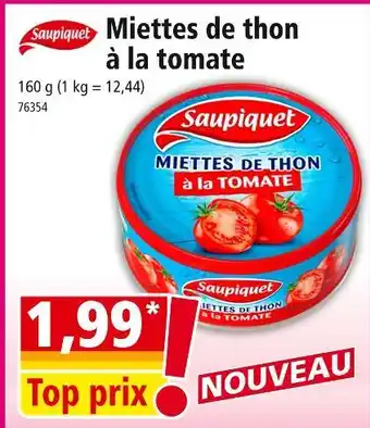 Norma Saupiquet Miettes de thon à la tomate offre