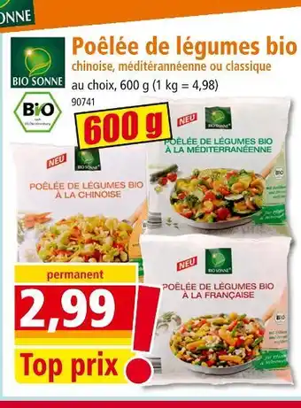 Norma BIO SONNE Poêlée de légumes bio offre