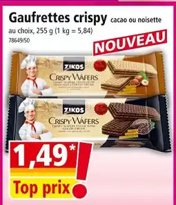 Norma ZIKOS Gaufrettes crispy offre