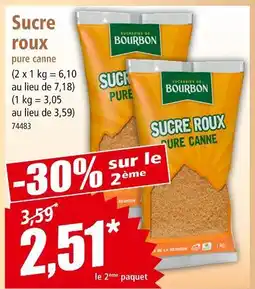 Norma SUCRERIES DE BOURBON Sucre roux pure canne offre