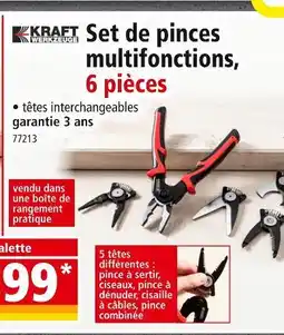 Norma KRAFT WERKZEUGE Set de pinces multifonctions offre