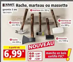 Norma KRAFT Hache, marteau ou massette offre