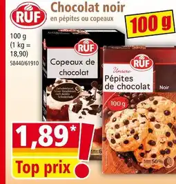 Norma RUF Chocolat noir offre