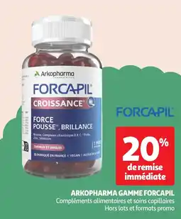 Auchan Arkopharma gamme forcapil offre