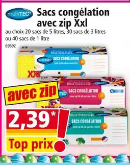 Norma MULTI TEC Sacs congélation avec zip Xxl offre