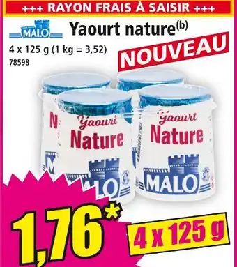 Norma MALO Yaourt nature offre