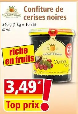 Norma LES COMTES DE PROVENCE Confiture de cerises noires offre