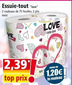 Norma CARTA CASA Essuie-tout love offre