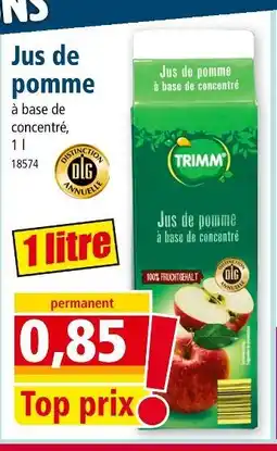 Norma TRIMM Jus de pomme offre