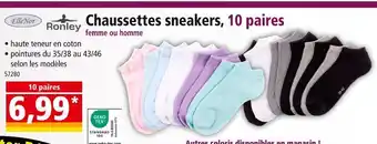 Norma RONLEY Chaussettes sneakers, 10 paires offre