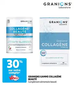 Auchan Granions gamme collagène beauté offre