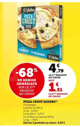 Super U SODEBO Pizza Crust offre