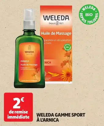 Auchan Weleda gamme sport à l'arnica offre