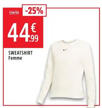 Intersport NIKE Sweatshirt femme offre