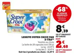 Super U X-TRA Lessive super croix offre