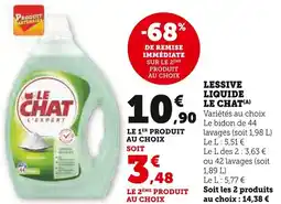 Super U LE CHAT Lessive liquide offre