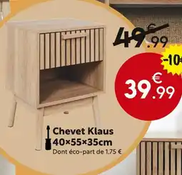 Maxi Bazar Chevet Klaus 40×55×35cm offre