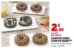 Super U Oréo / Lion / Mars Donuts offre